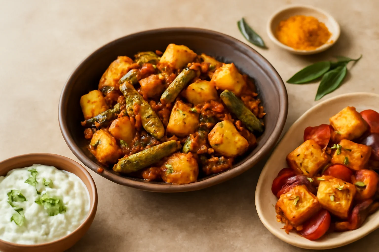 Festin indian exotic, fara carne, cu Trichosanthes dioica