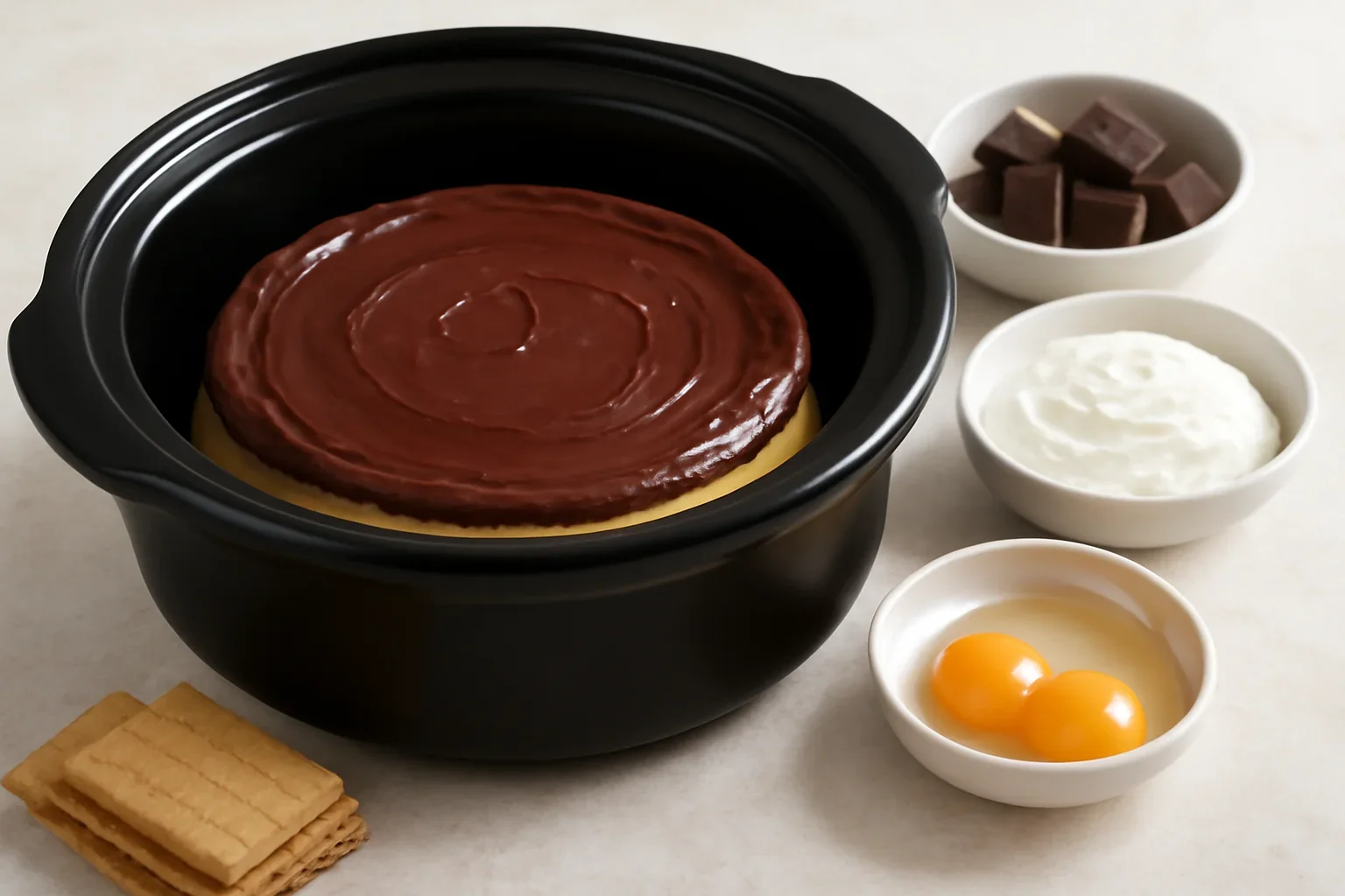 Cheesecake cu ciocolata facut la Crock-Pot