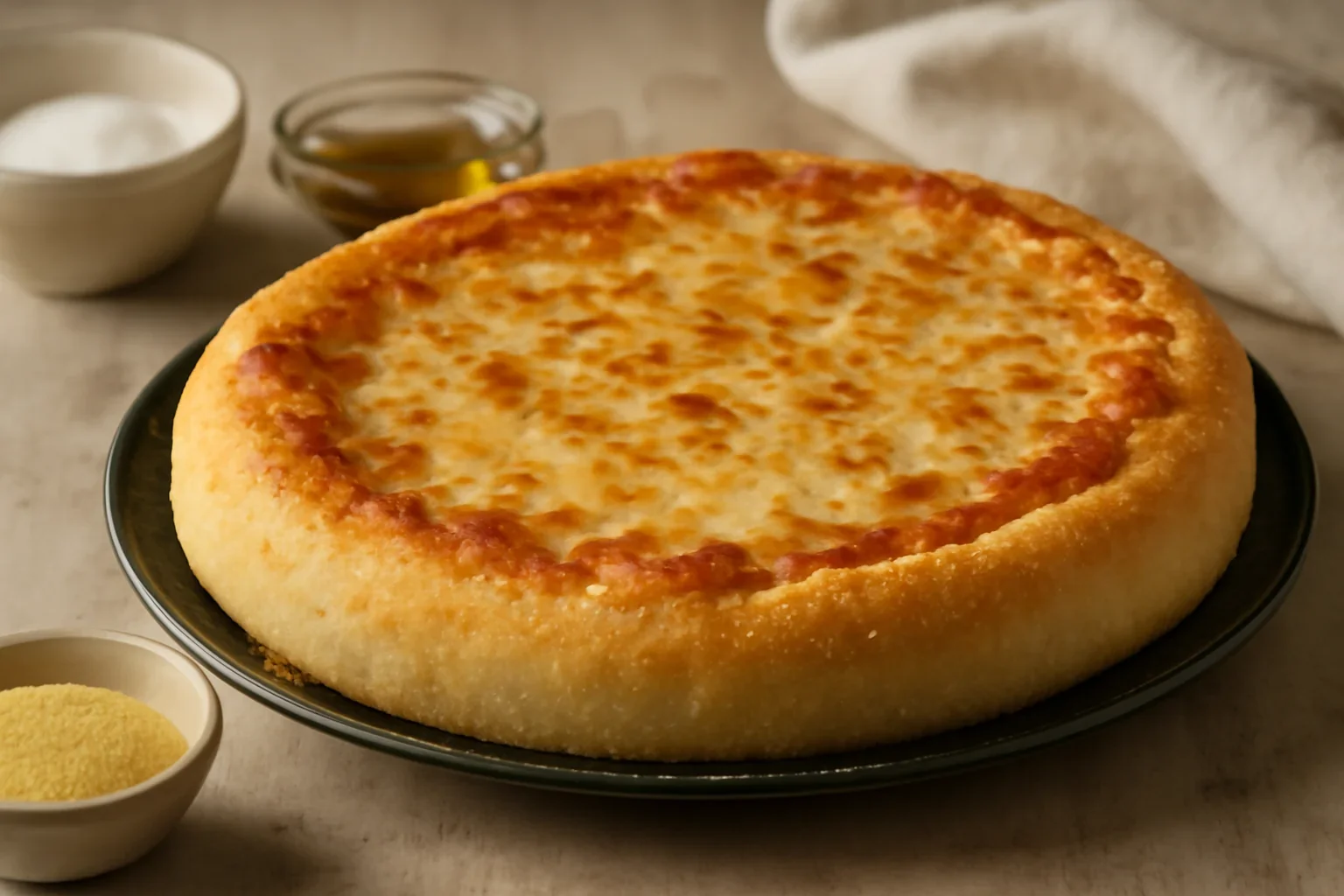 Pizza cu blat super pufos