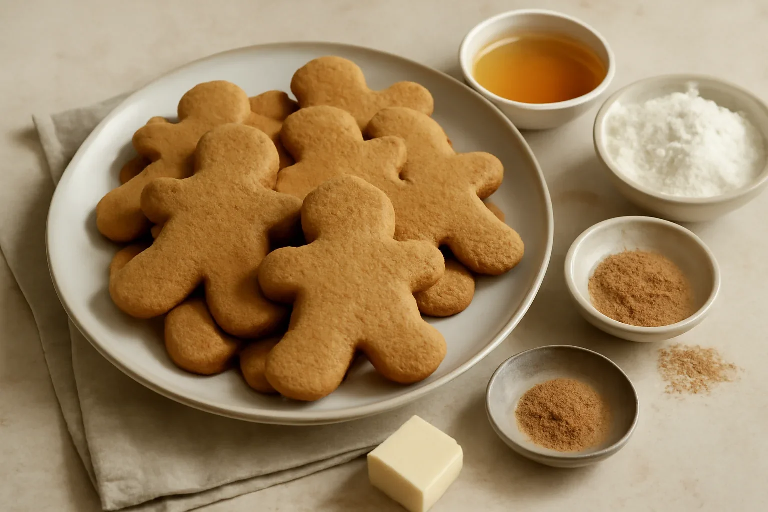 Omuleți din turtă dulce rețeta de gingerbread men (foarte fragezi din prima zi)