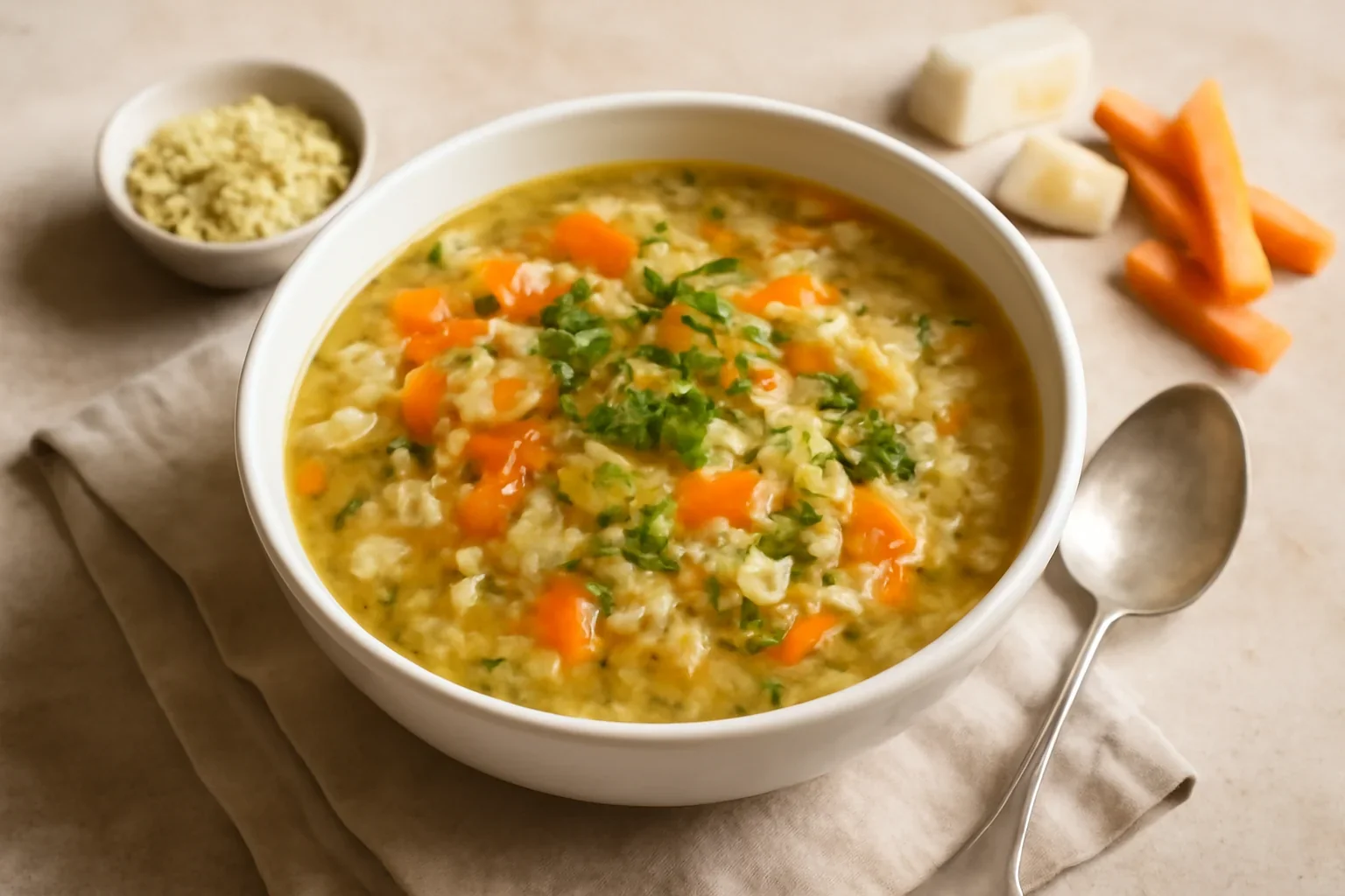 Supă de quinoa cu legume