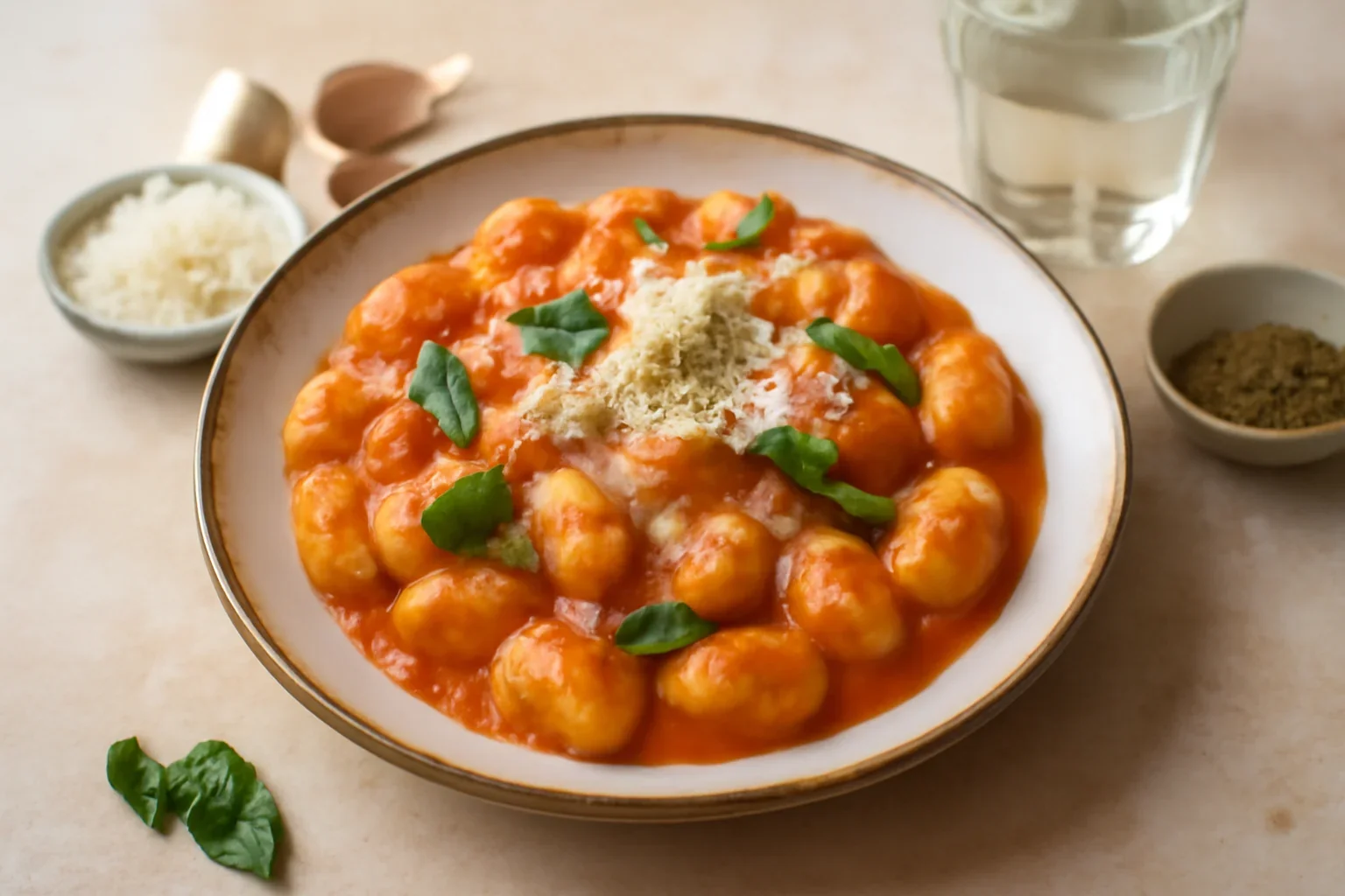 Gnocchi cu sos de vodka