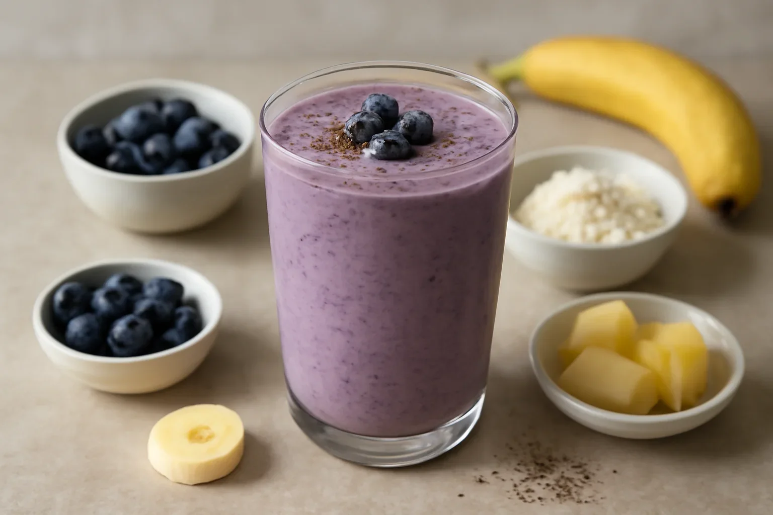 Smoothie cu chia și proteină