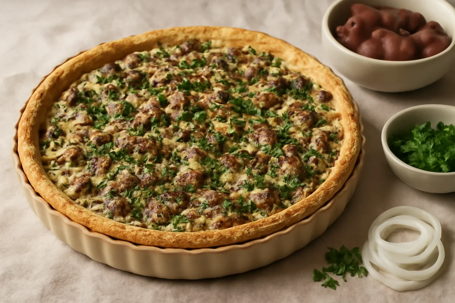 Tarta cu ficatei de pui