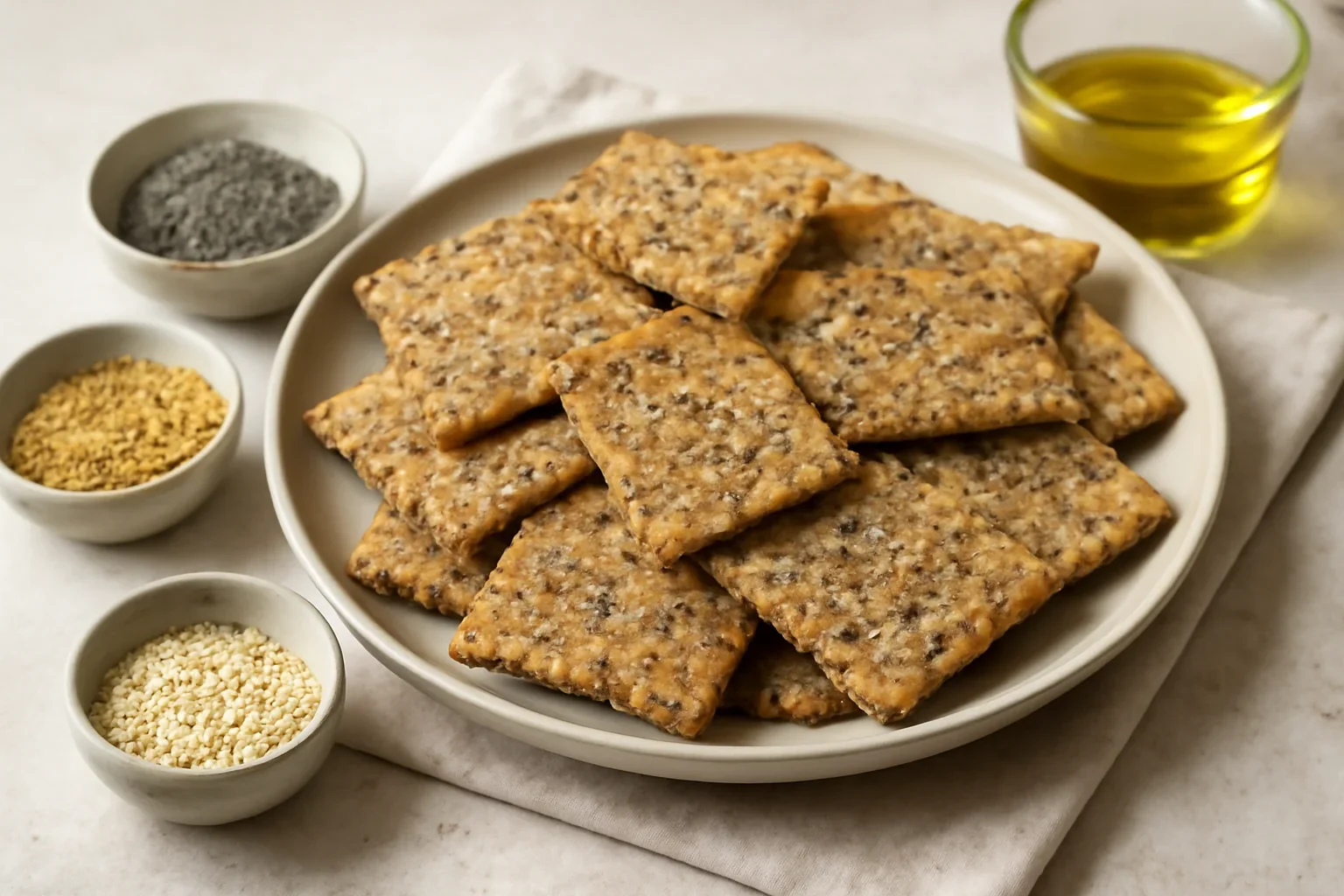 Crackers cu chia