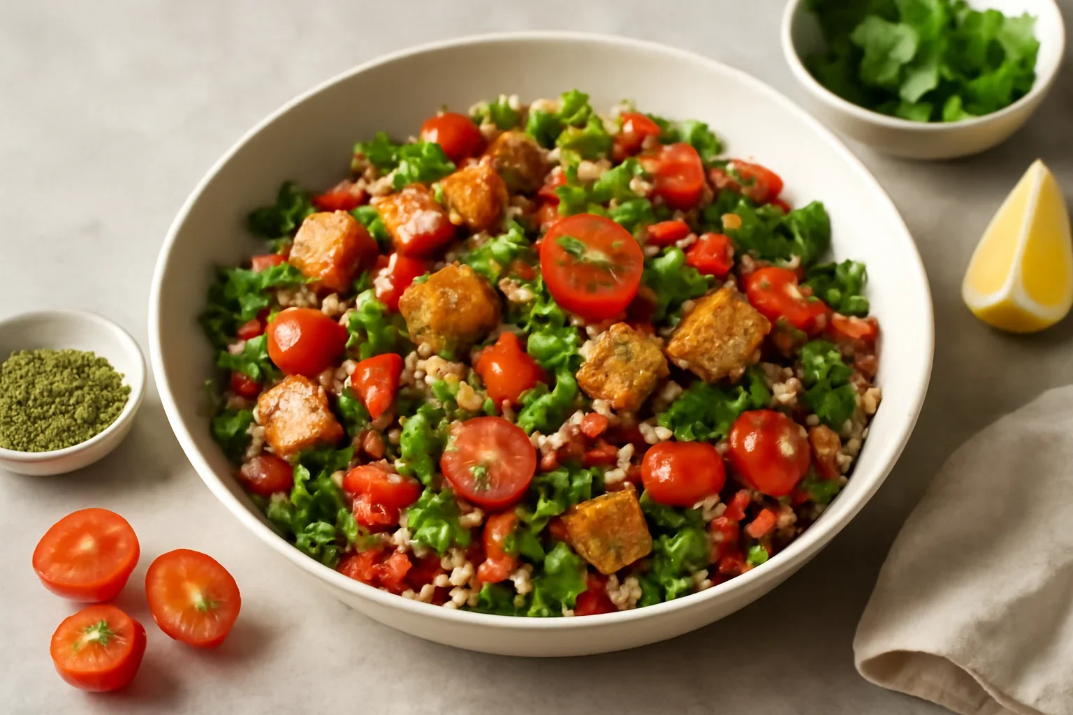 Salată de hrișcă cu tempeh