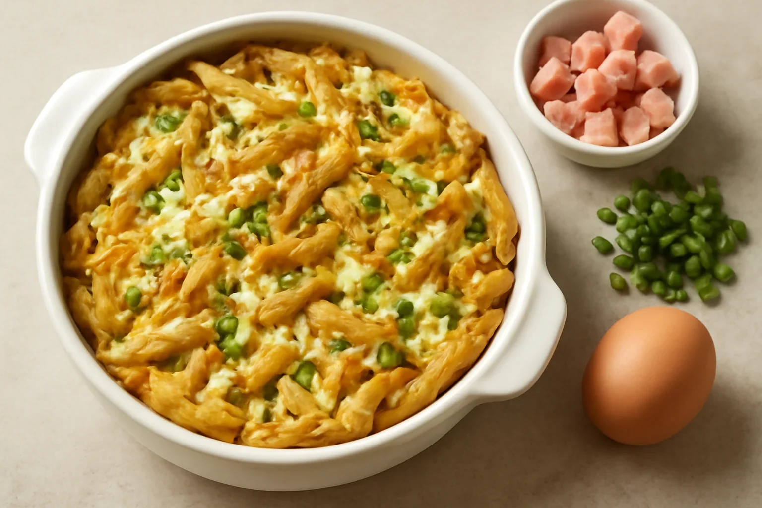 Paste gratinate cu brânză cottage