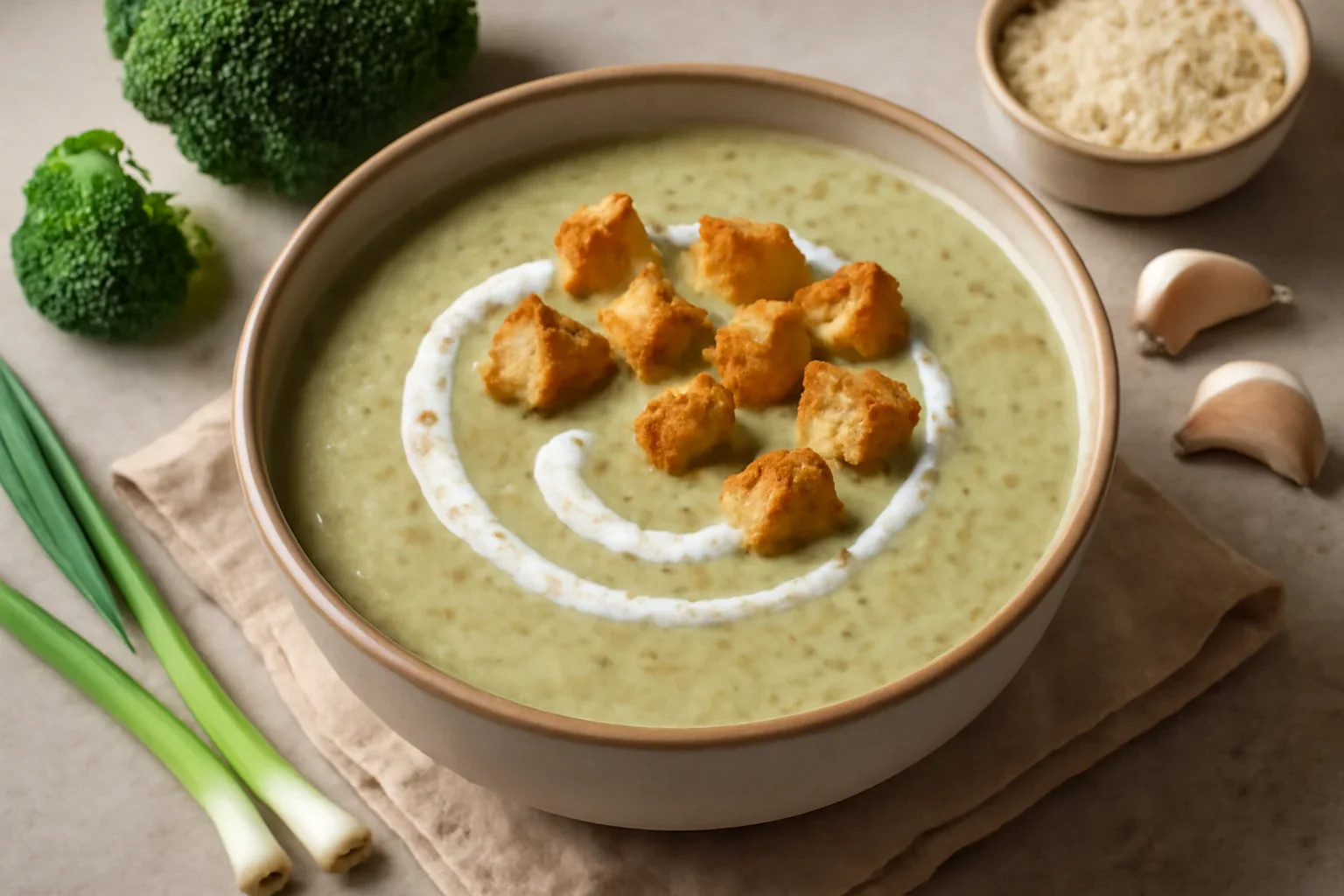 Supa crema de broccoli cu smantana