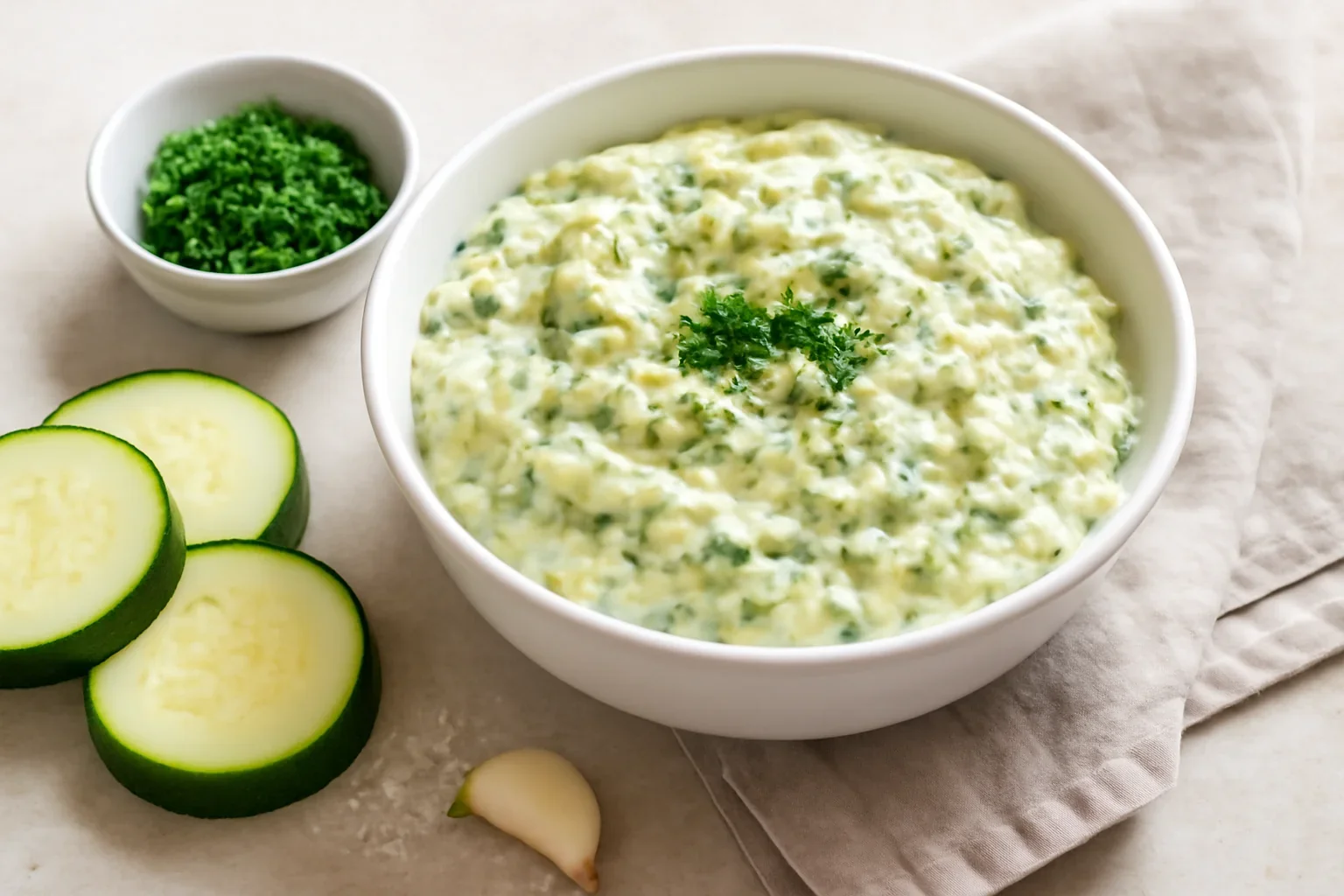 Salata de dovlecei cu iaurt sau maioneza
