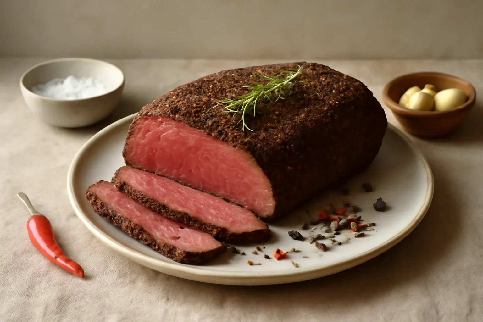 Pastrama de vita, facuta-n casa