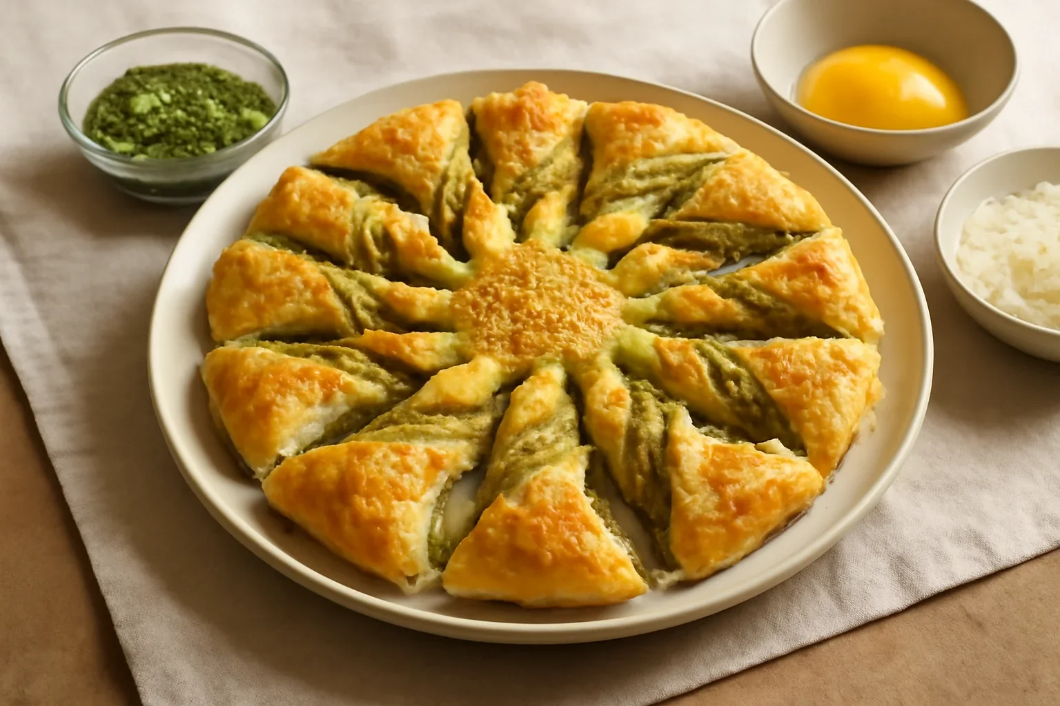 Foietaj cu pesto