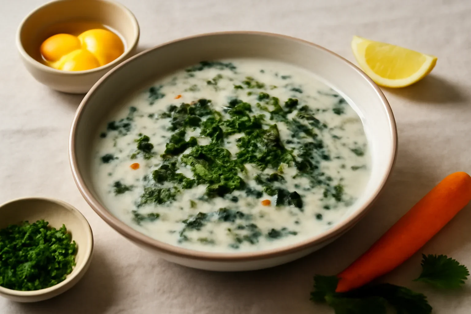 Ciorba de urzici a la grec