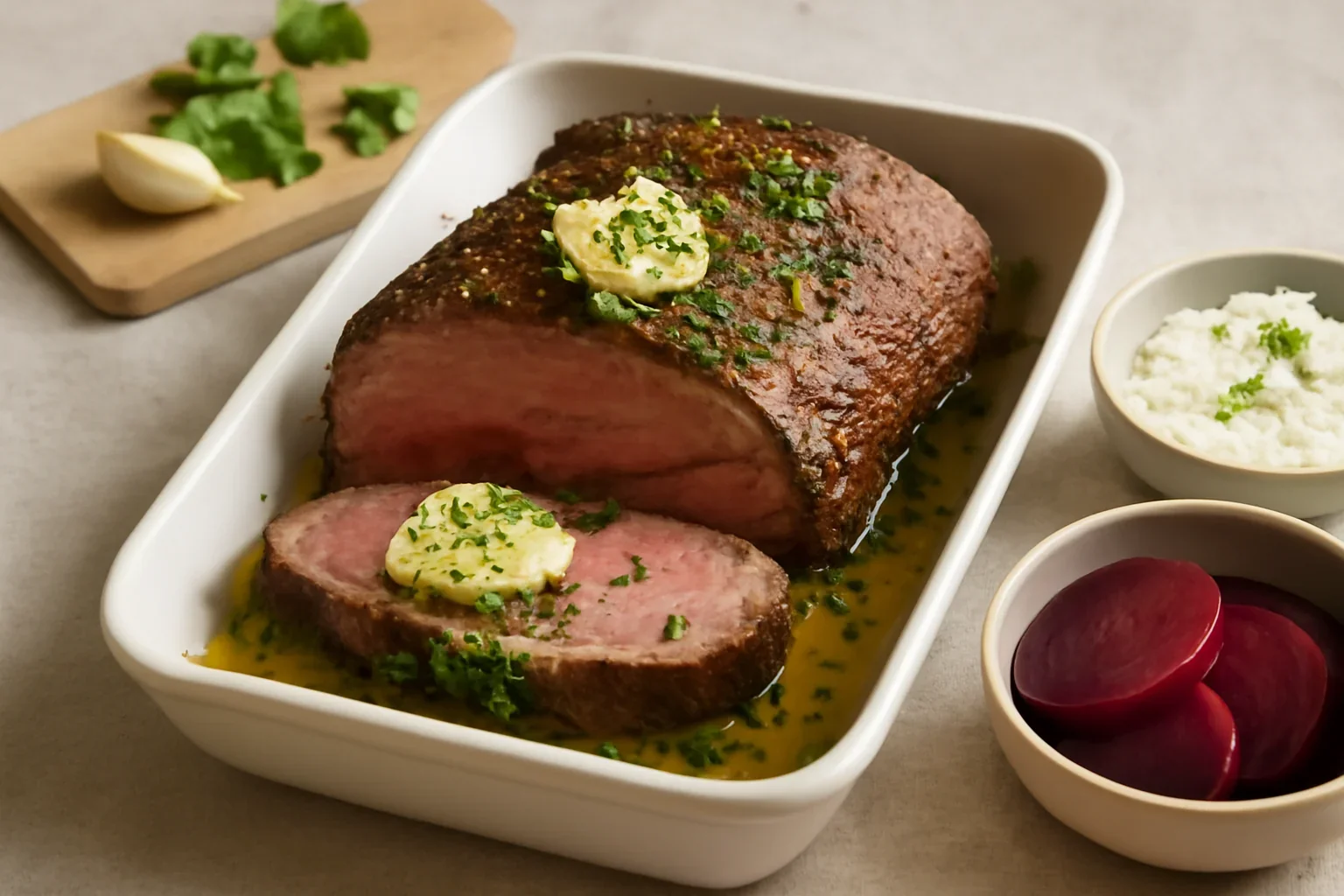 Antricot de vita la cuptor – roast beef