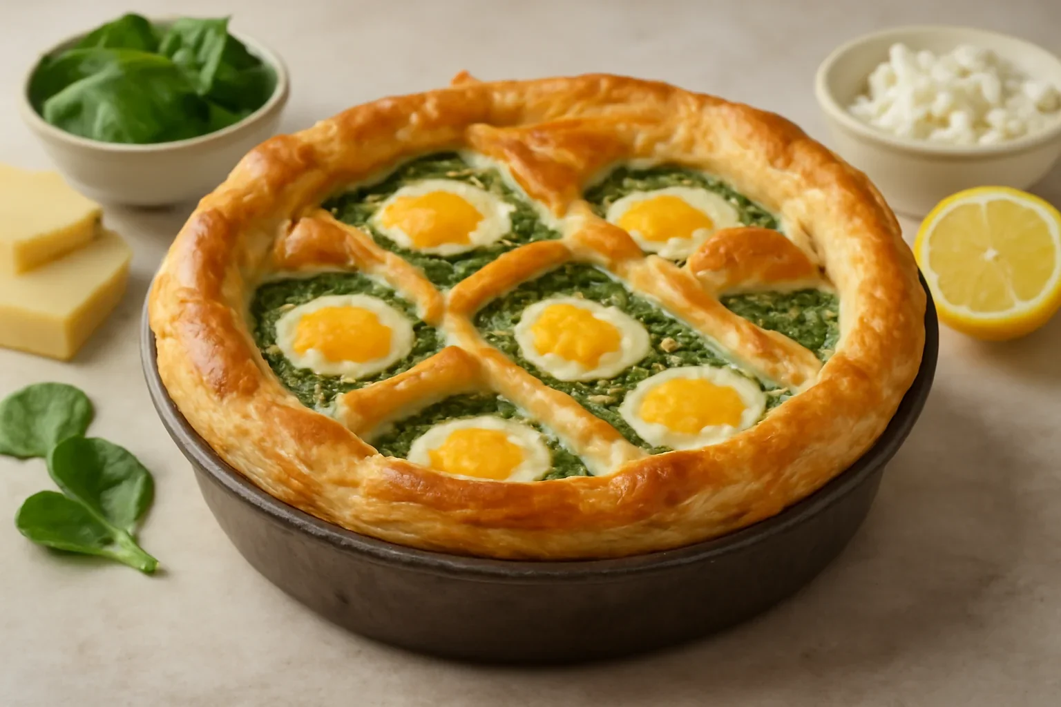 Torta Pasqualina cu arome franțuzești