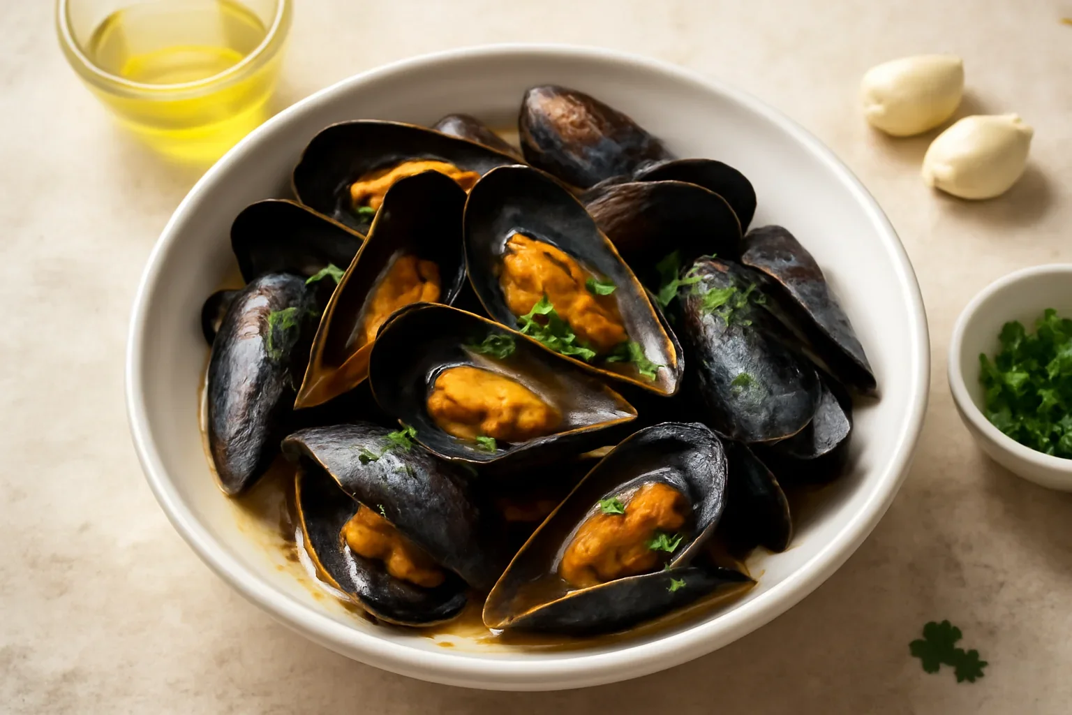 Midii – cozze alla marinara, reteta clasica italiana