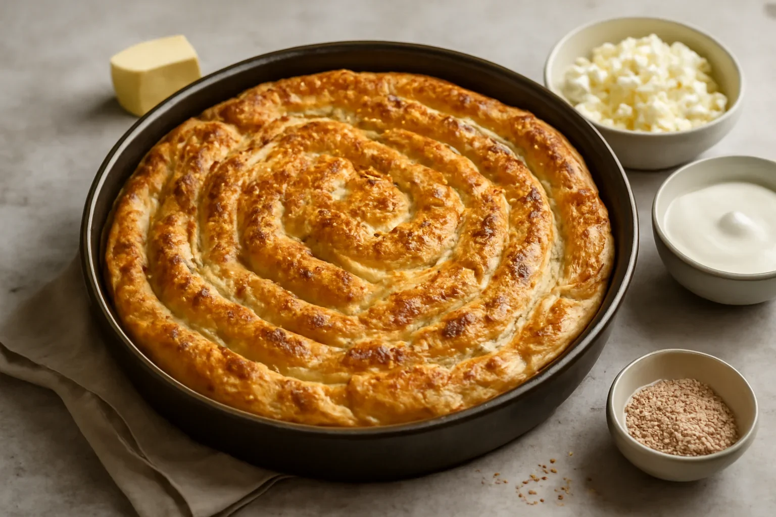 Placinta creata cu branza telemea