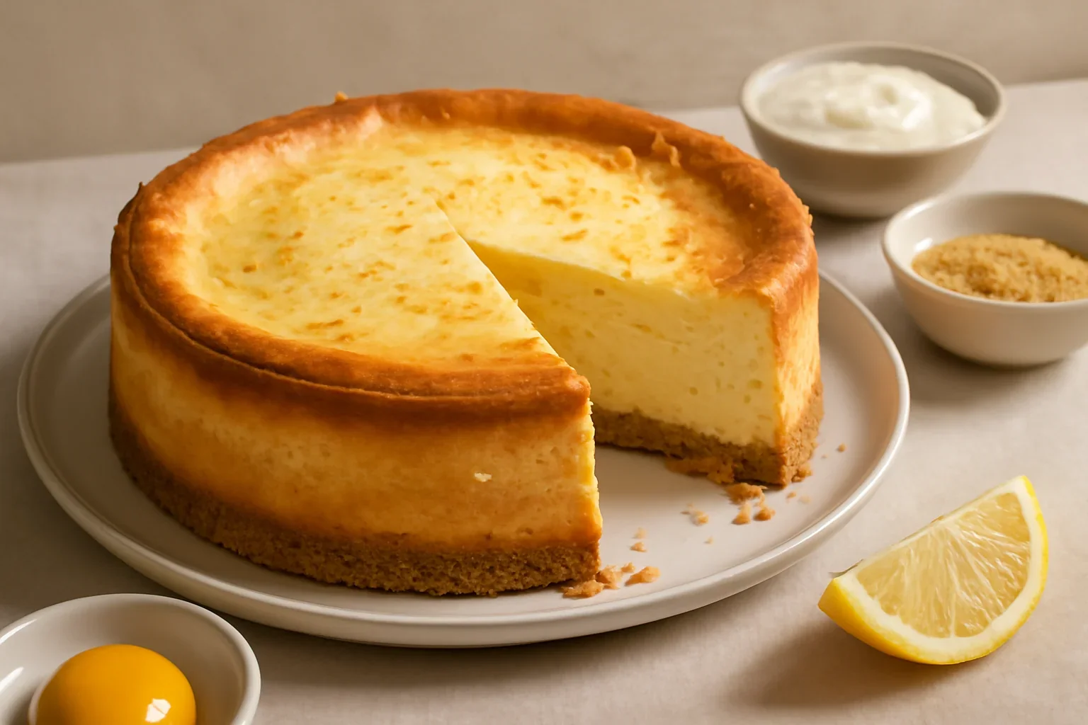 Cheesecake la cuptor