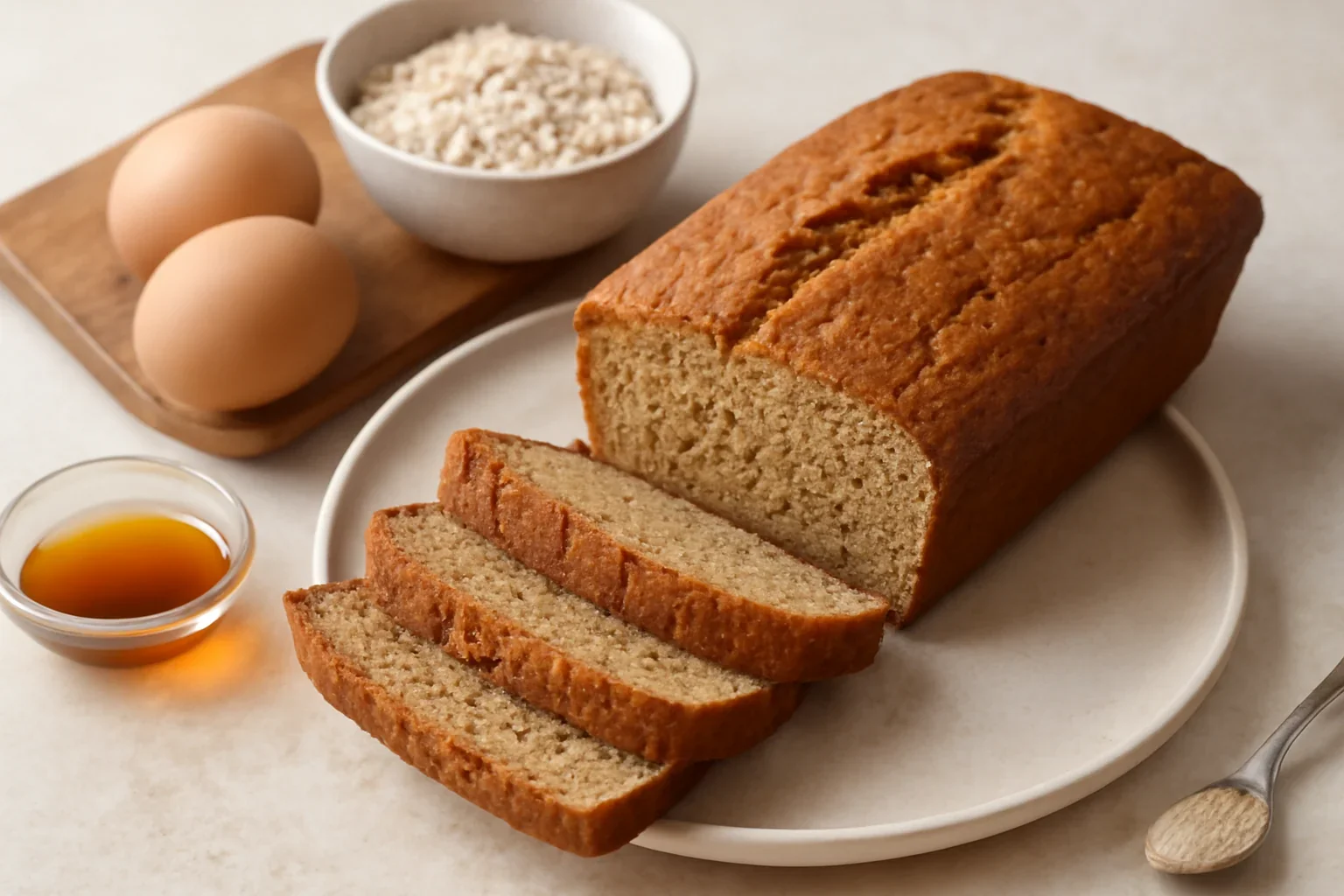 Banana bread fara faina si zahar