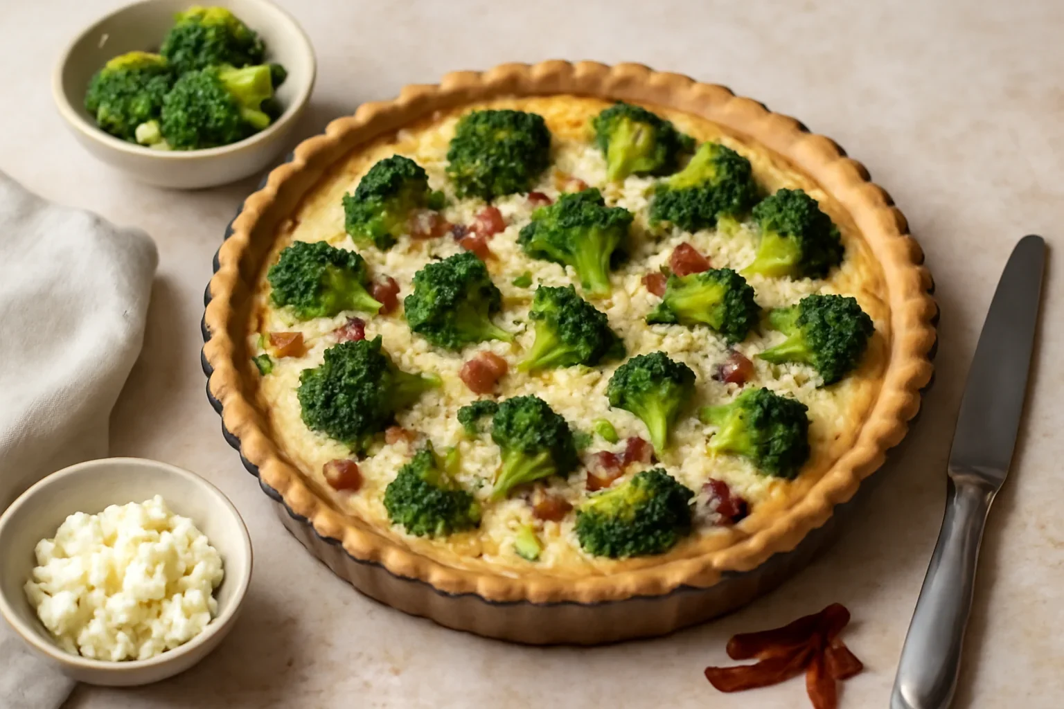Quiche cu broccoli