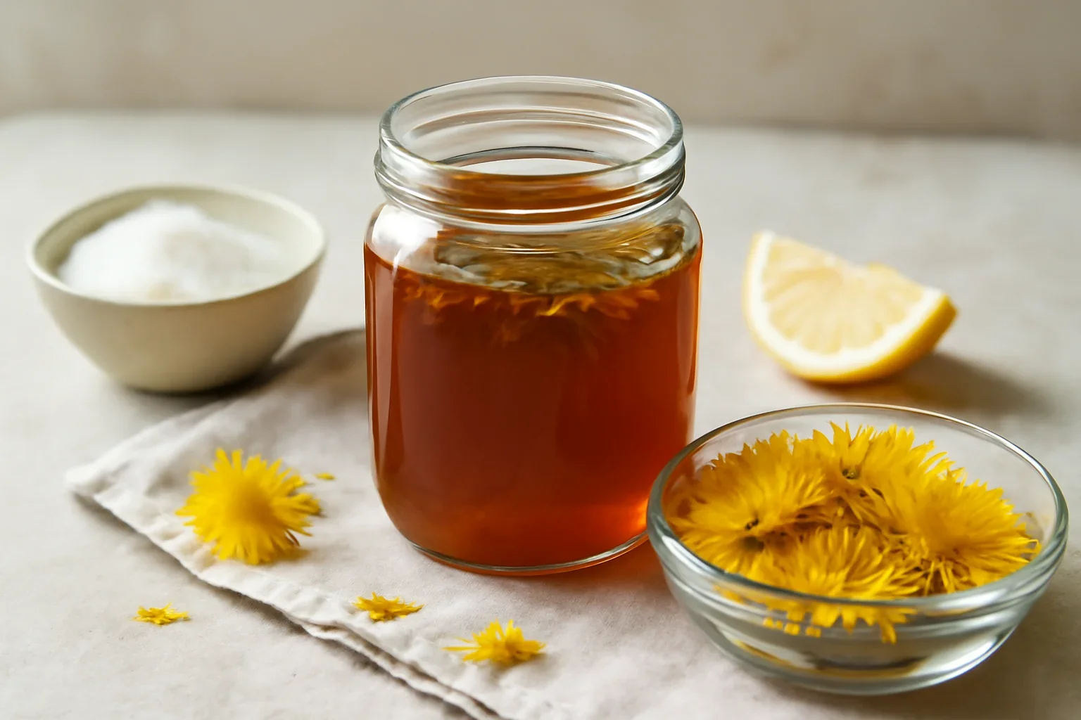 Sirop de păpădie rețetă 100% naturală