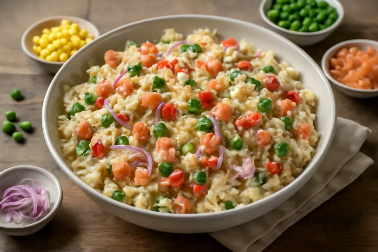 Salata de paste cu somon