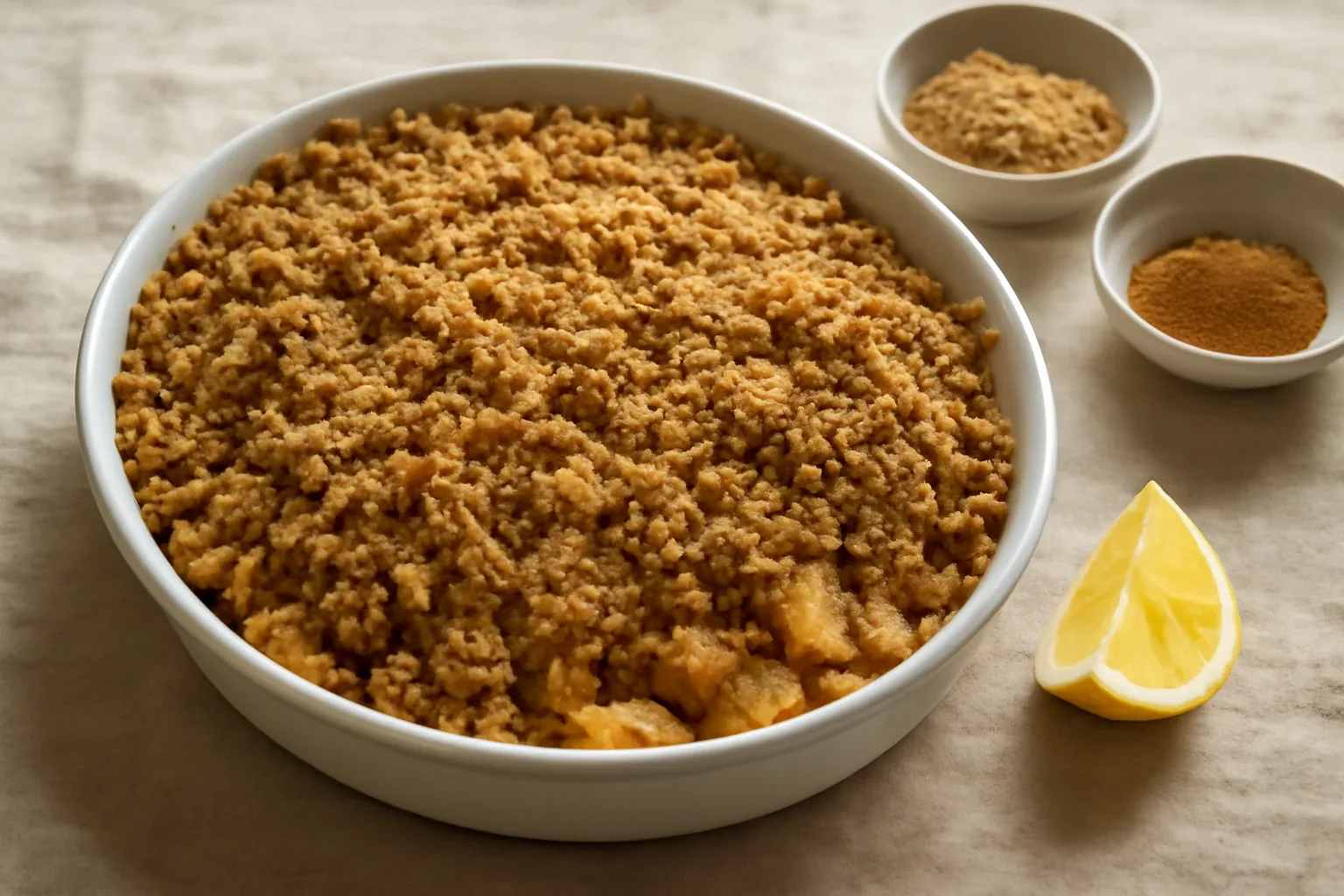 Crumble cu mere