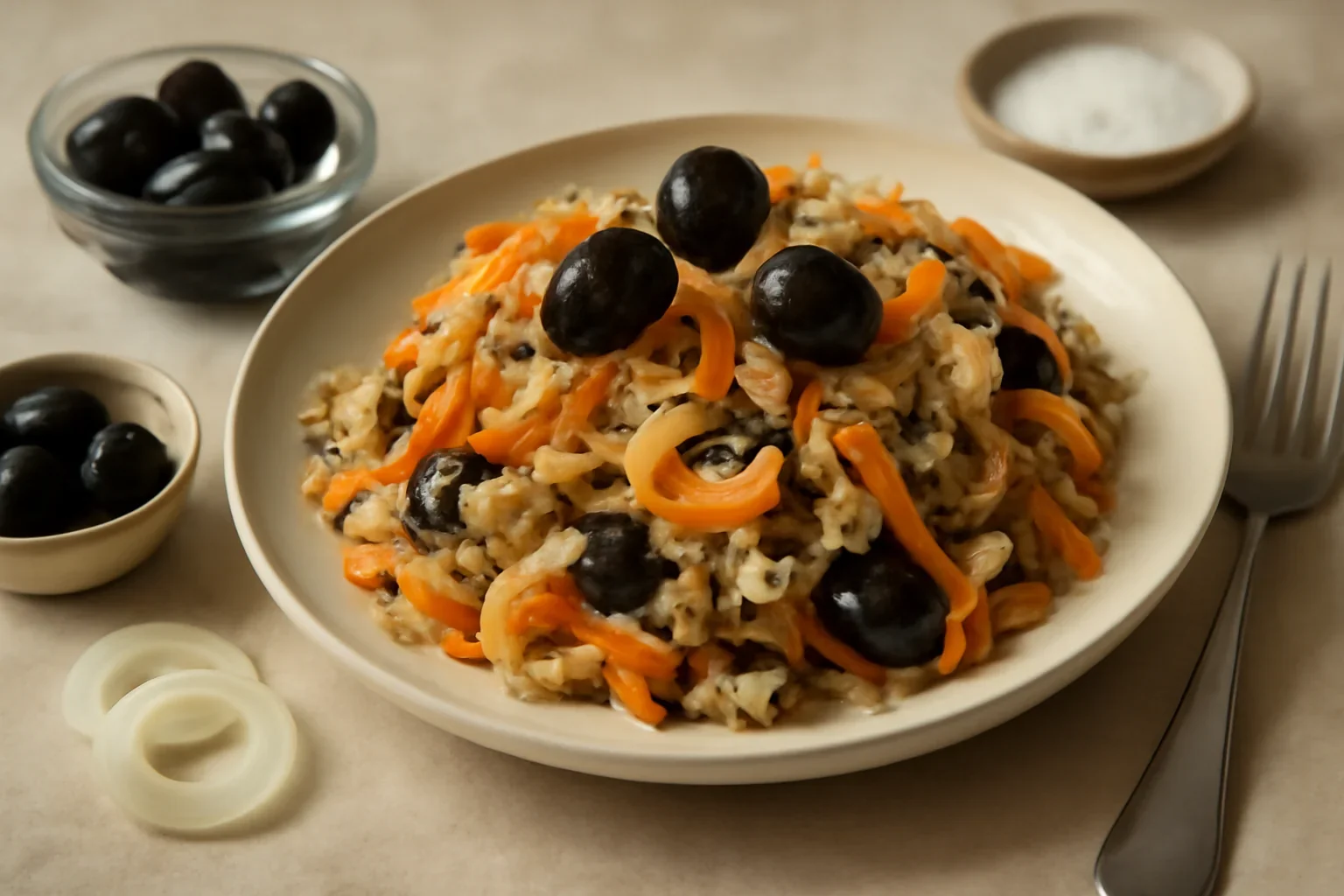 Salata de peste afumat sau marinat