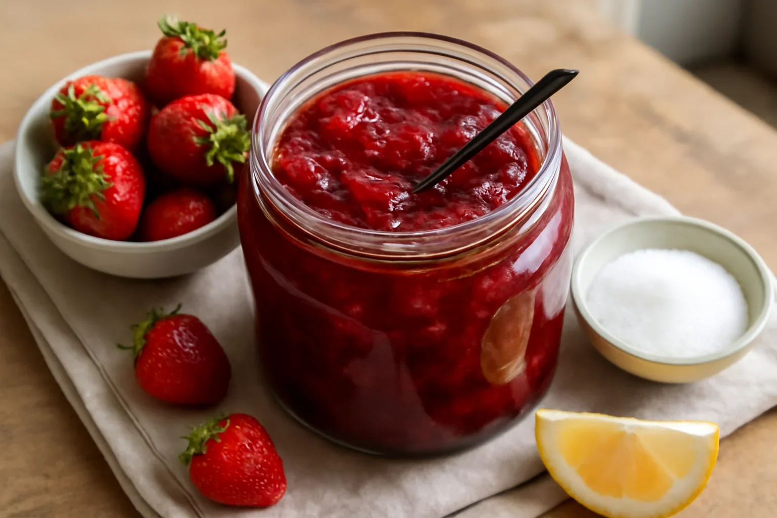 Dulceata de capsuni de casa, simpla si aromata
