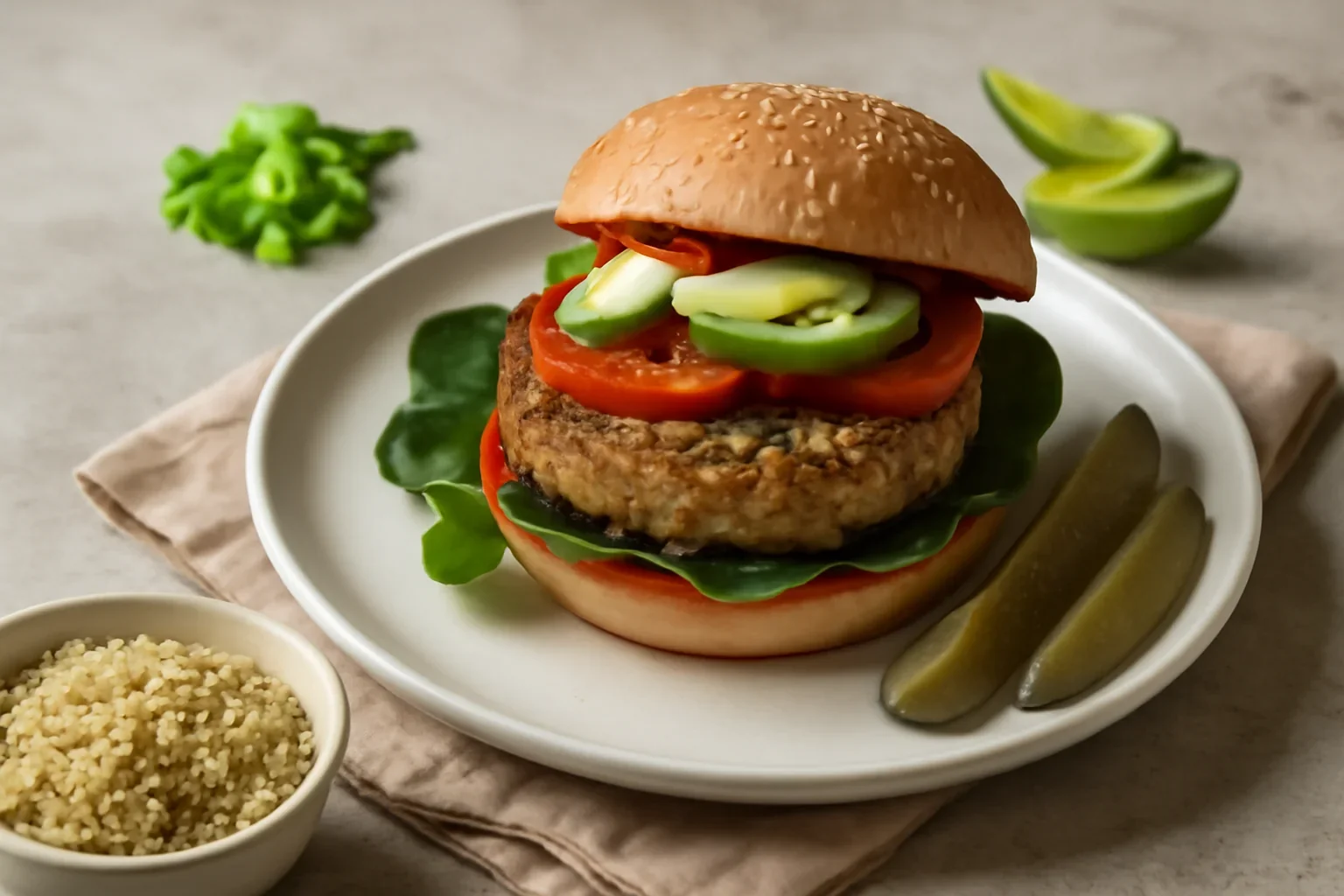 Burger de curcan cu quinoa