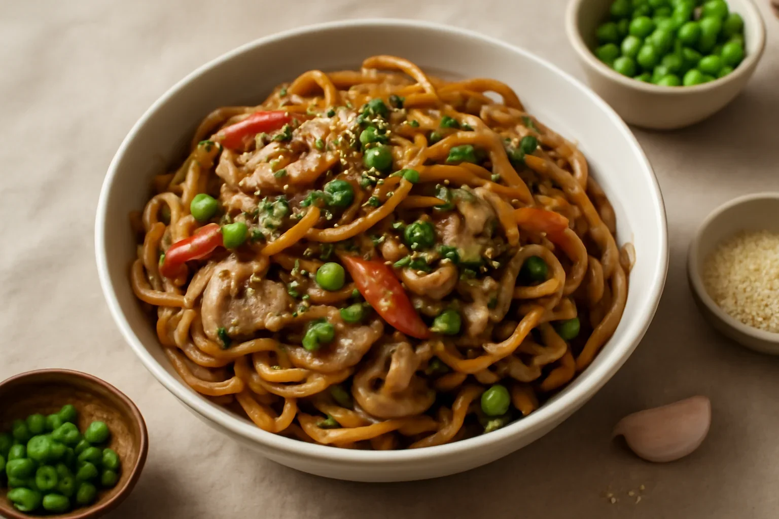 Taitei cu legume in stil Asiatic
