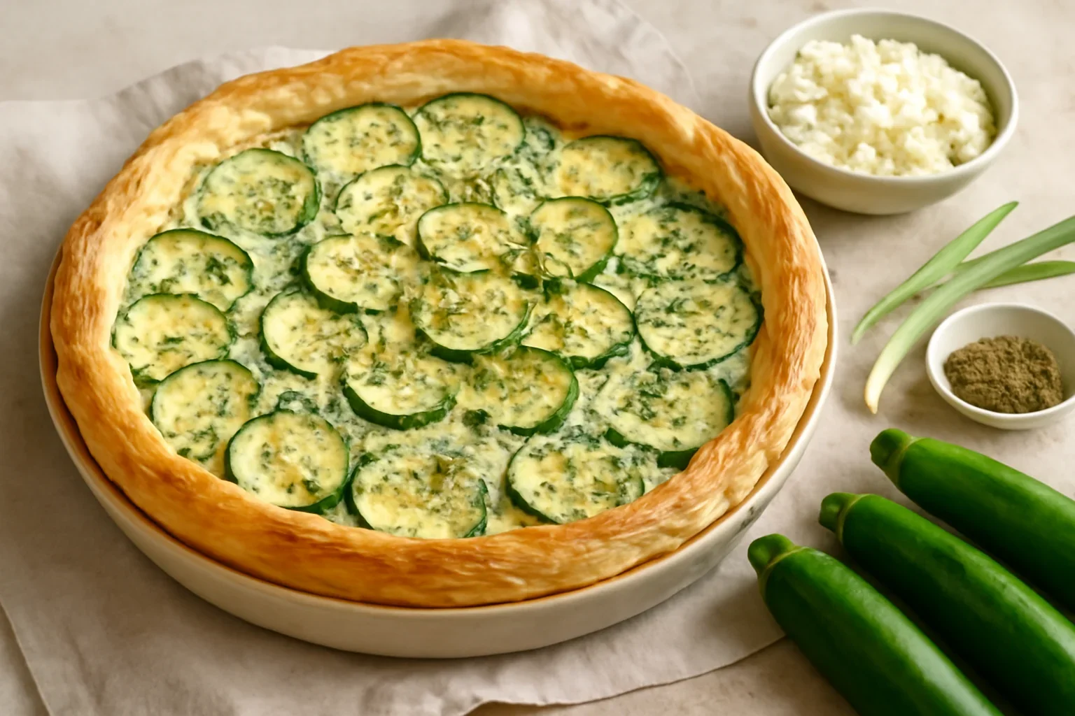 Tarta cu branza si dovlecei reteta simpla