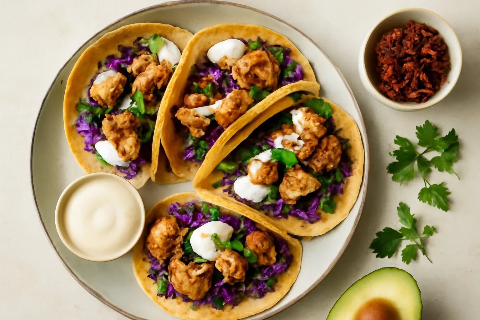 Tacos cu conopidă