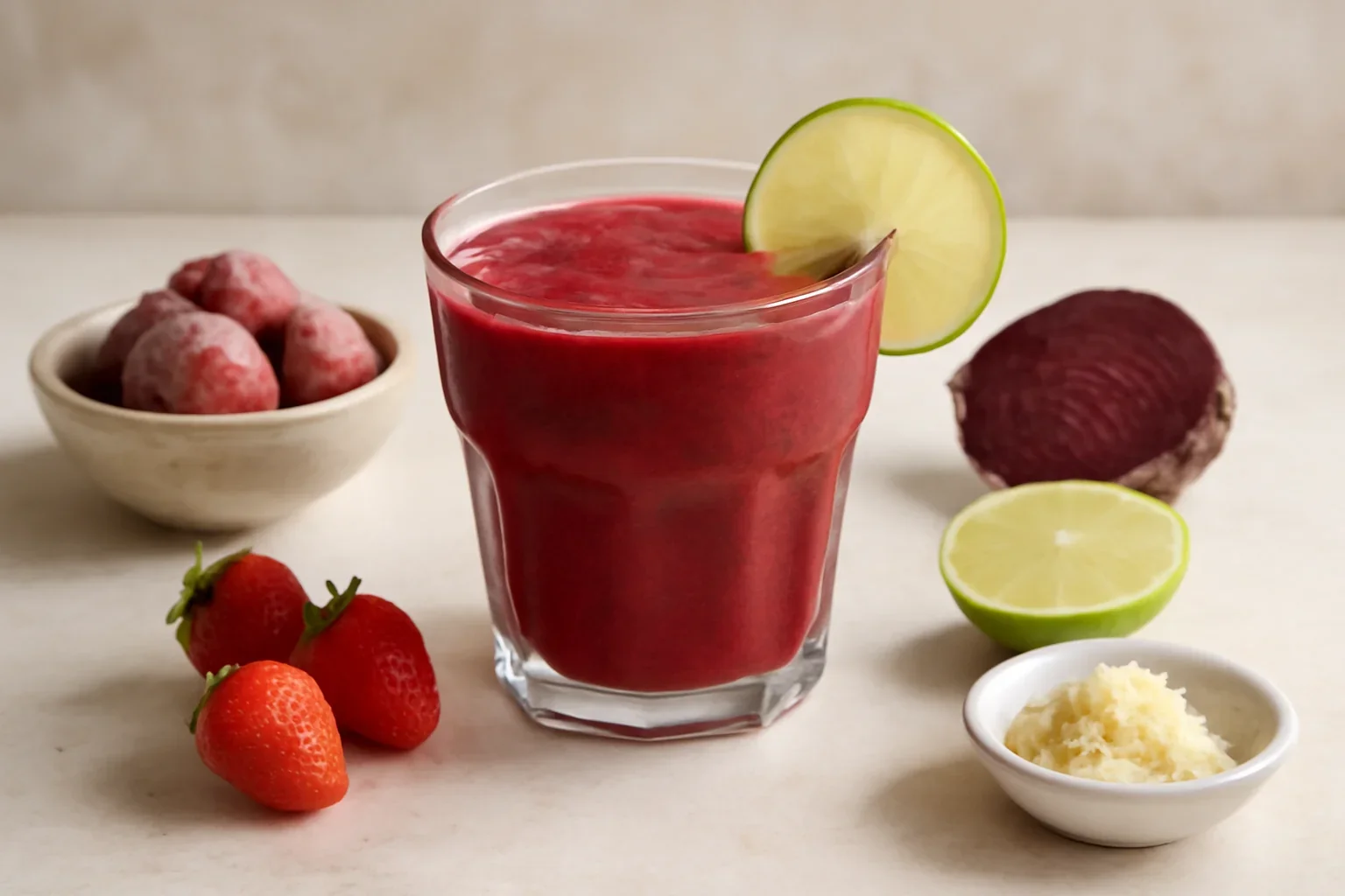 Smoothie cu sfeclă roșie