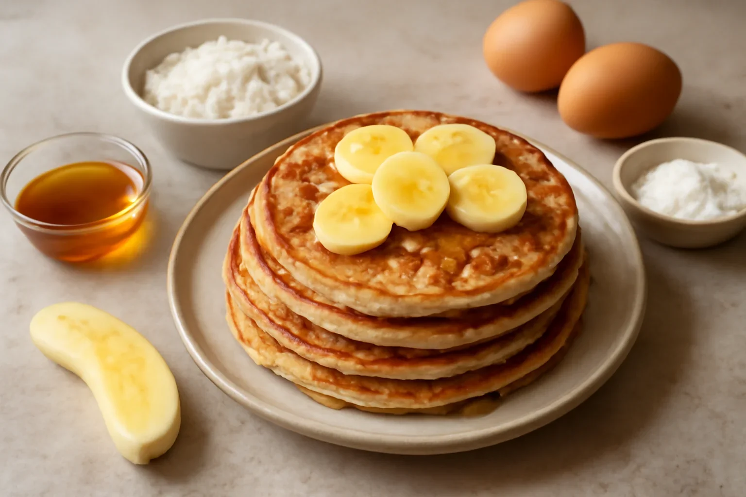 Clătite de orez cu banane