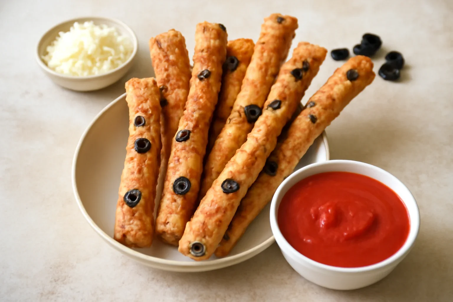 Bread sticks crocanţi – cu maia și sos de roşii