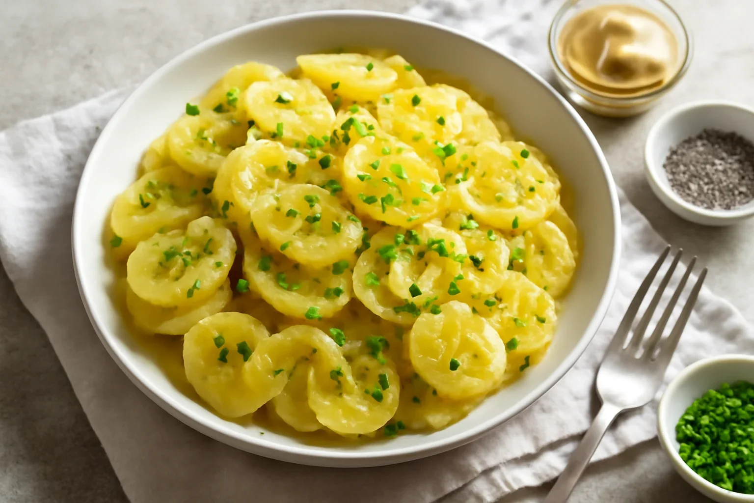 Salata bavareză de cartofi – rețetă detaliată