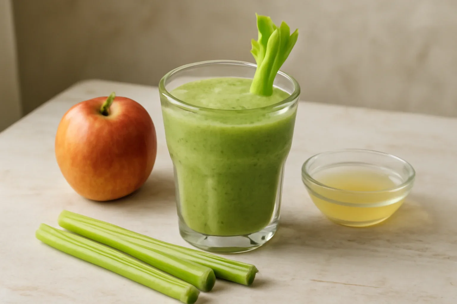 Smoothie cu țelină la tijă