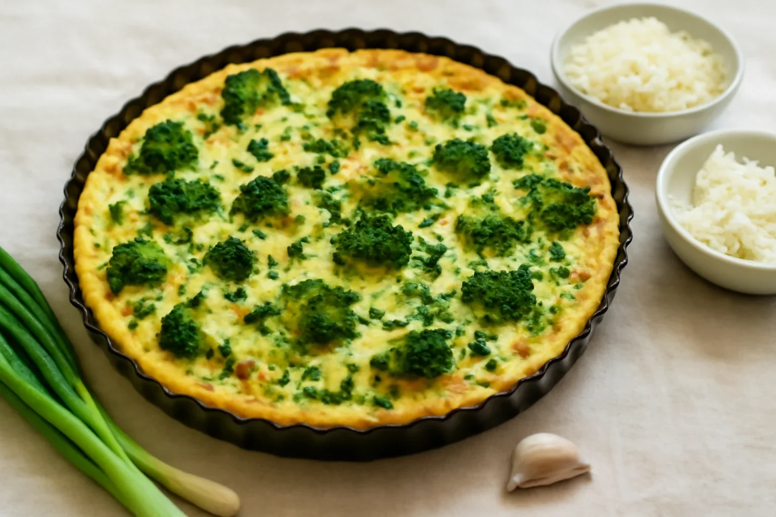Tarta cu broccoli fara gluten