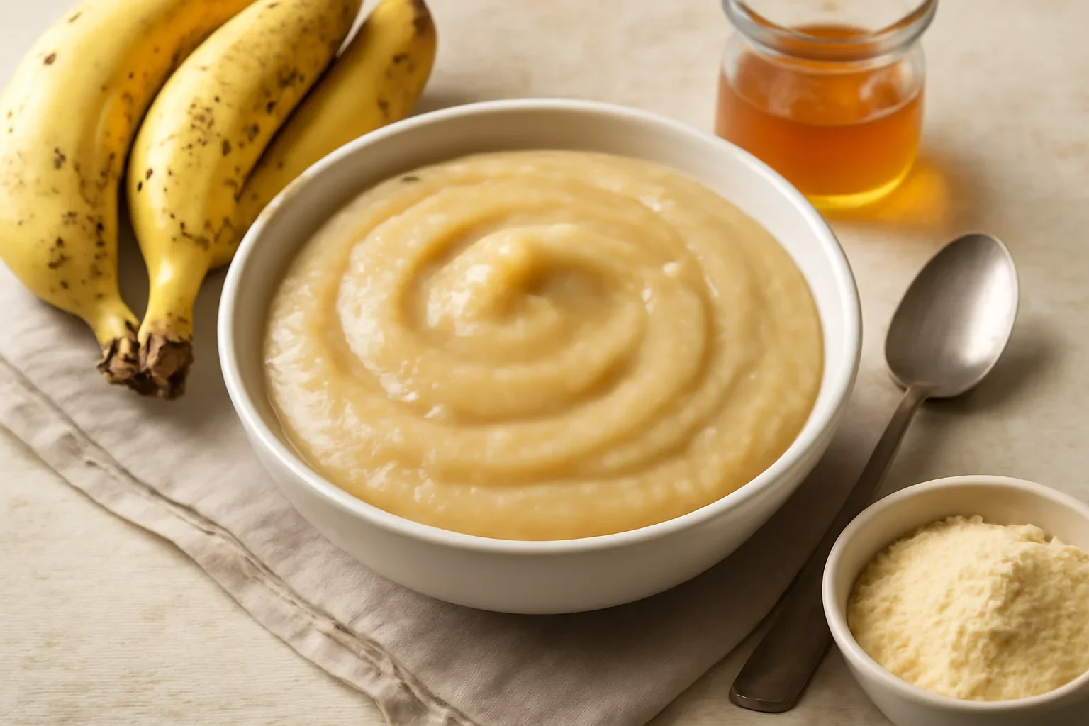 Piure de banane pentru copii