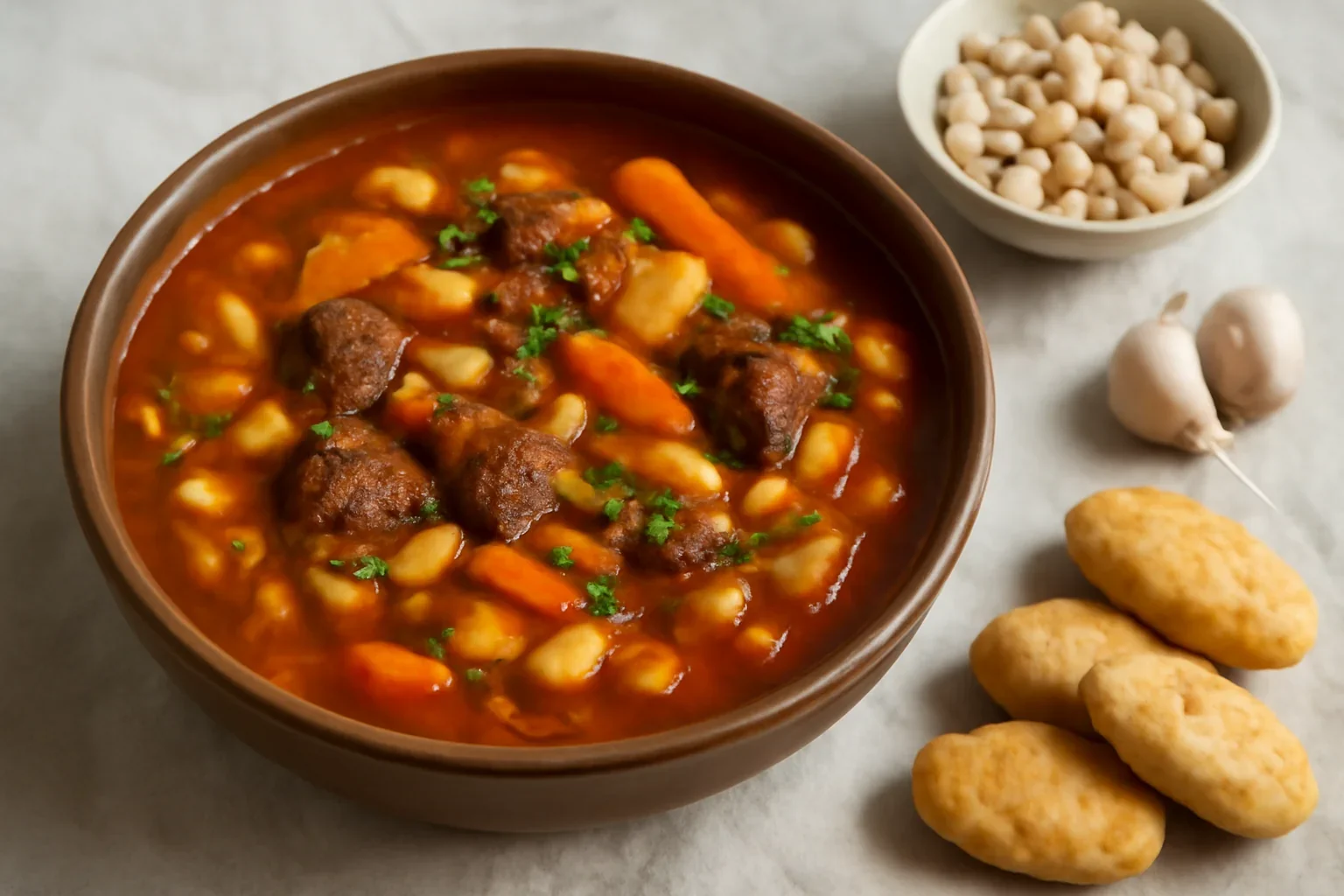 Babgulyas reteta ungureasca de gulas cu fasole boabe uscata