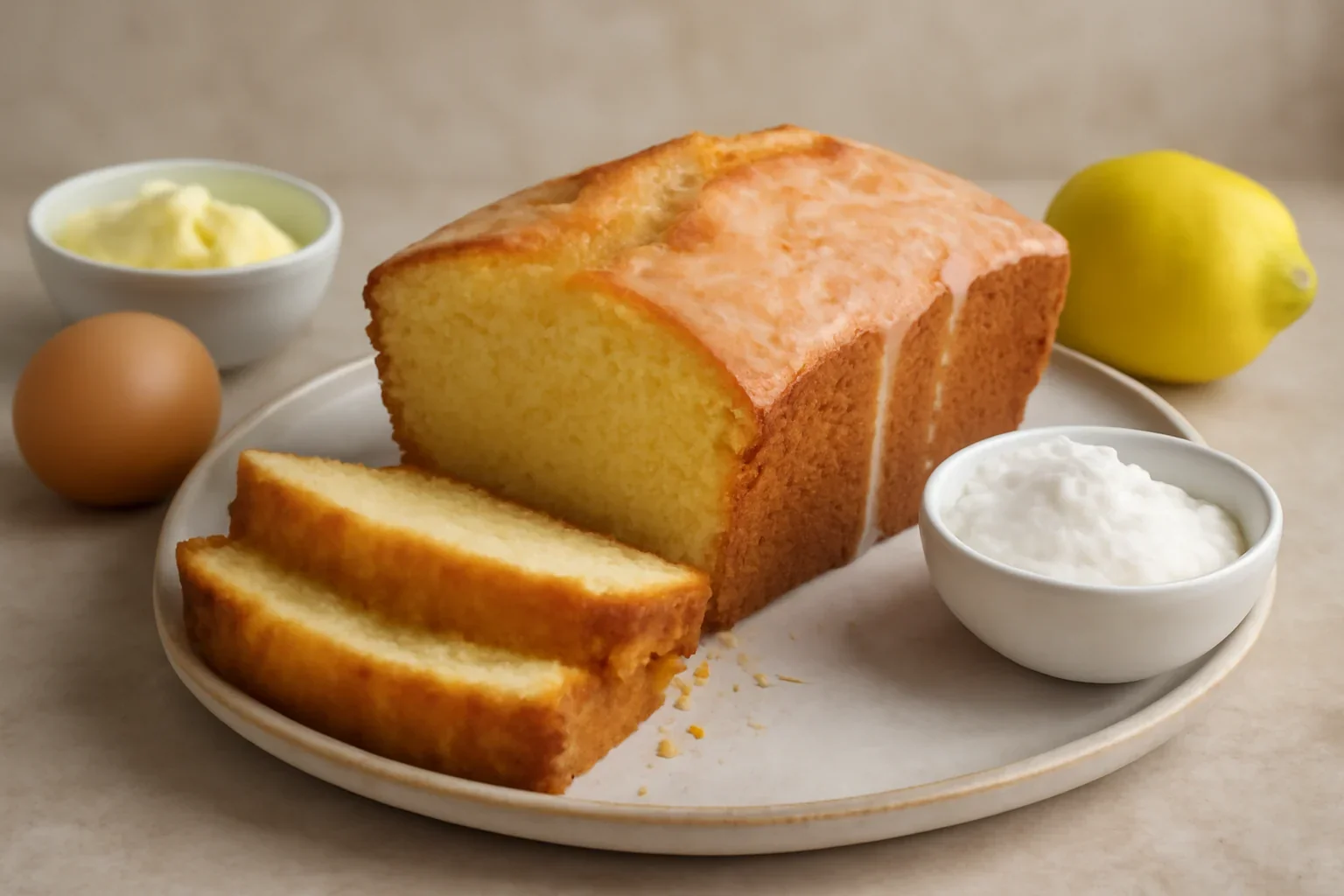 Chec 4 sferturi cu lămâie – rețeta de pound cake, quatre quarts sau Madeira cake