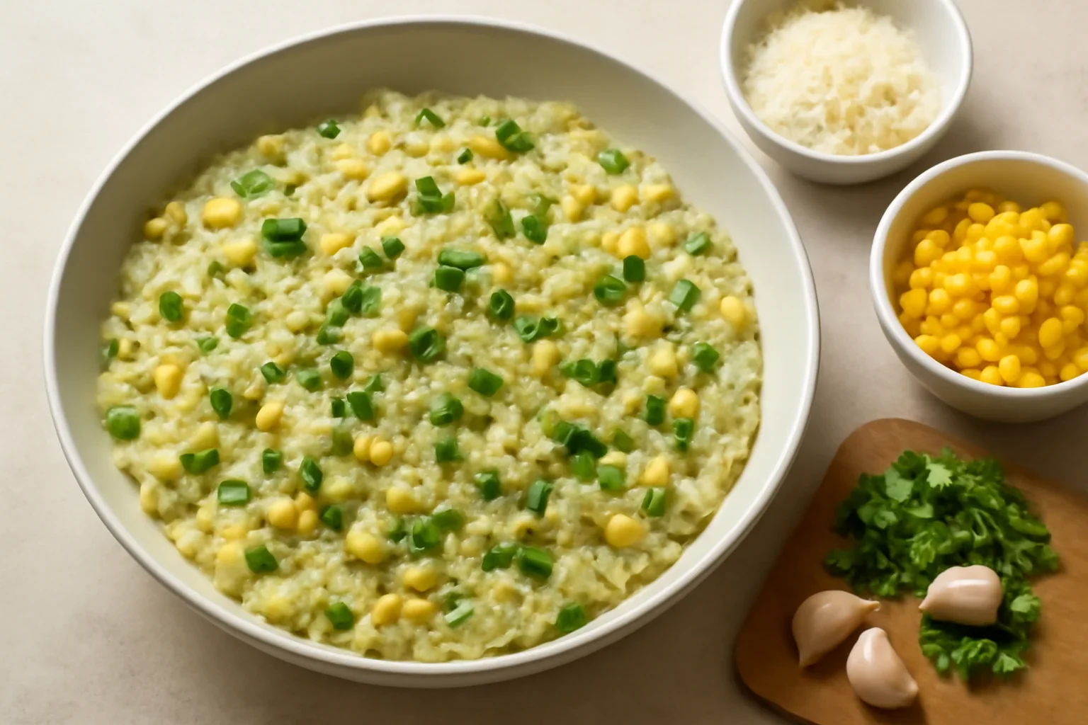 Orez cu dovlecei și porumb – rețeta de orez cremos cu legume și parmezan