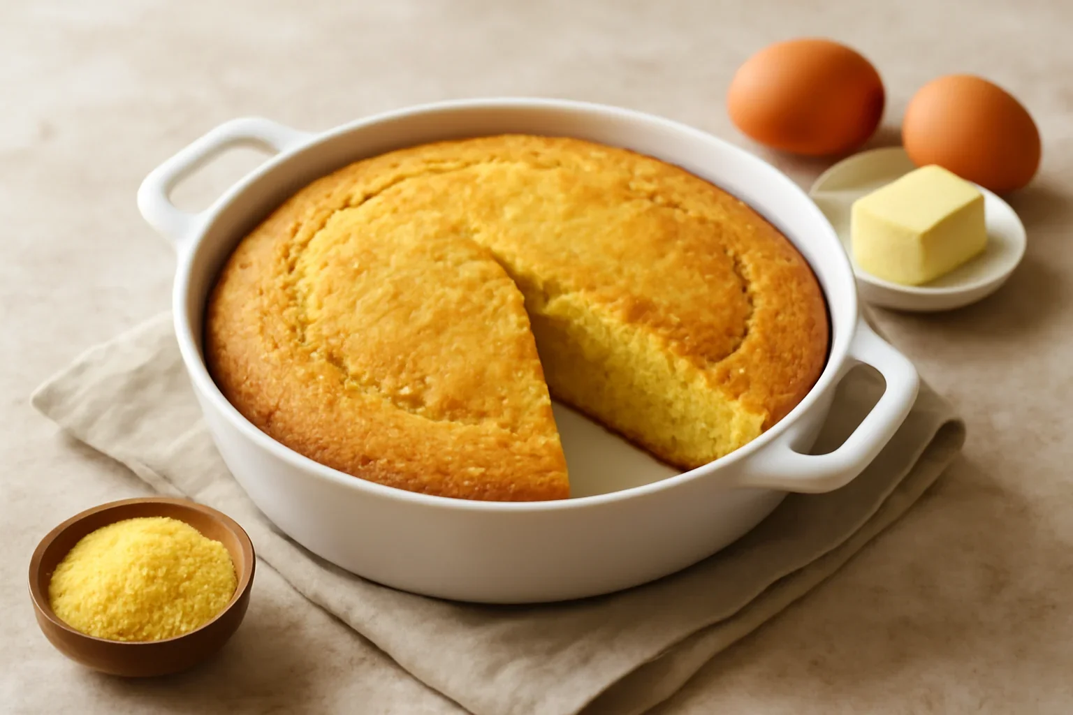 Paine cu malai Cornbread – un fel de alivenci, malai dulce