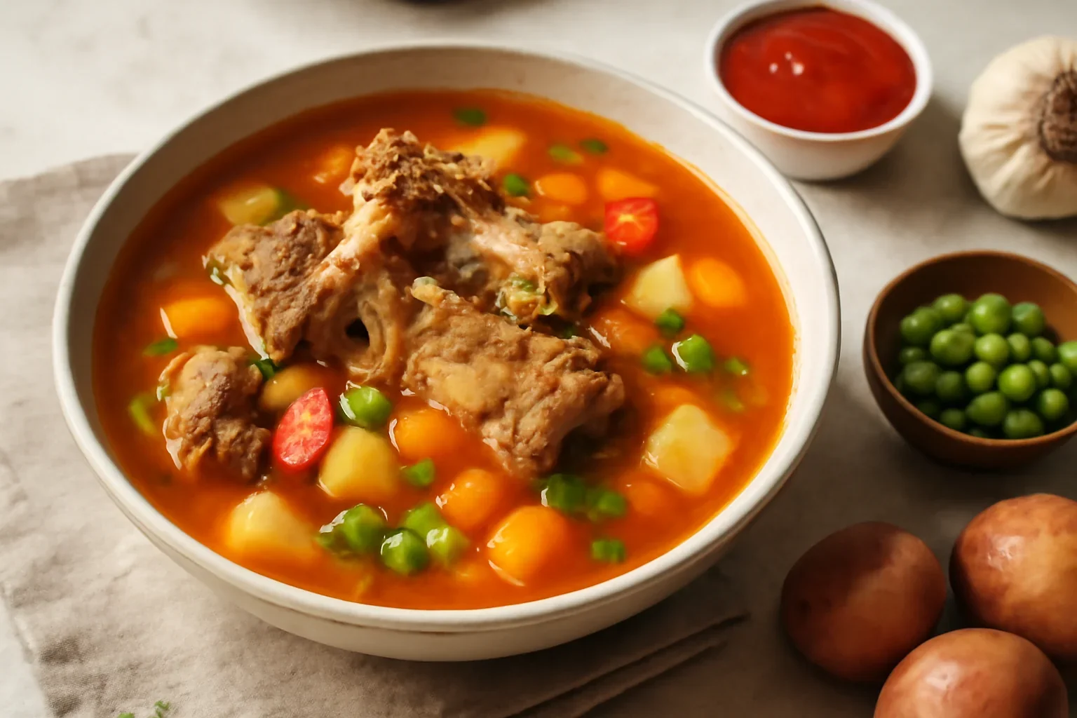 Ciorba de oase de porc
