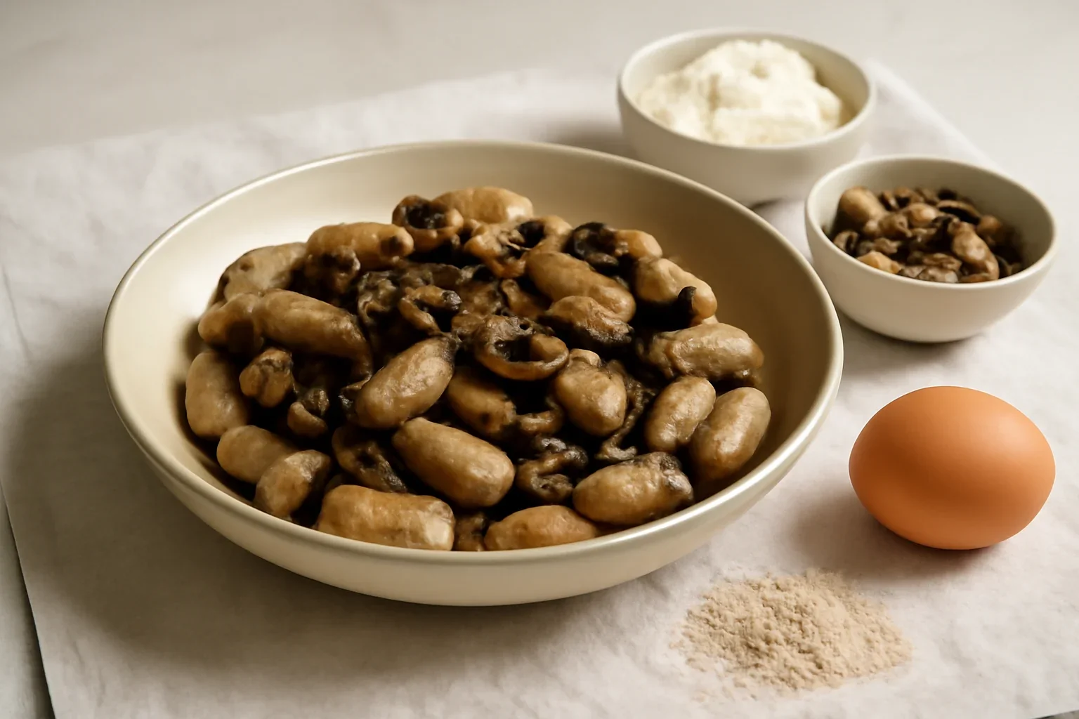Gnocchi integrali cu ciuperci