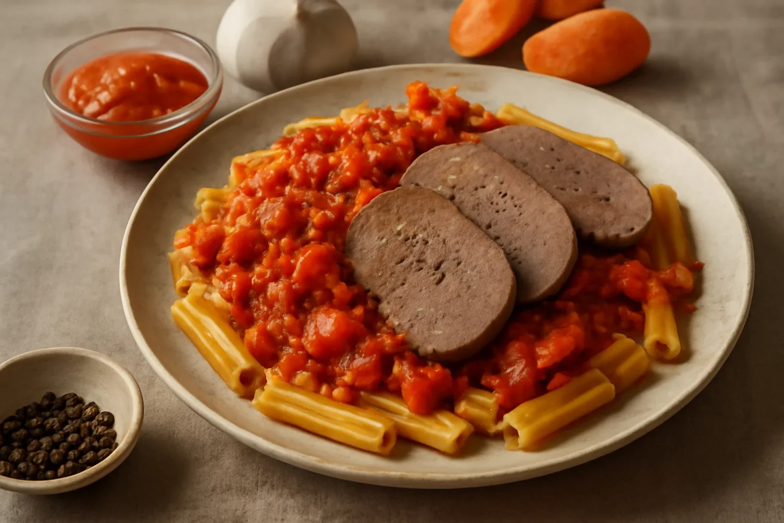 Limba cu sos ragu si paste