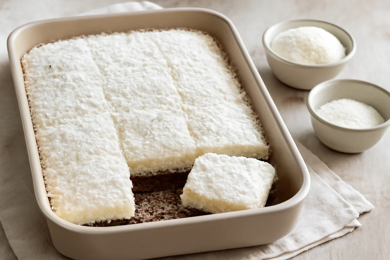 Prajitura cu crema de cocos