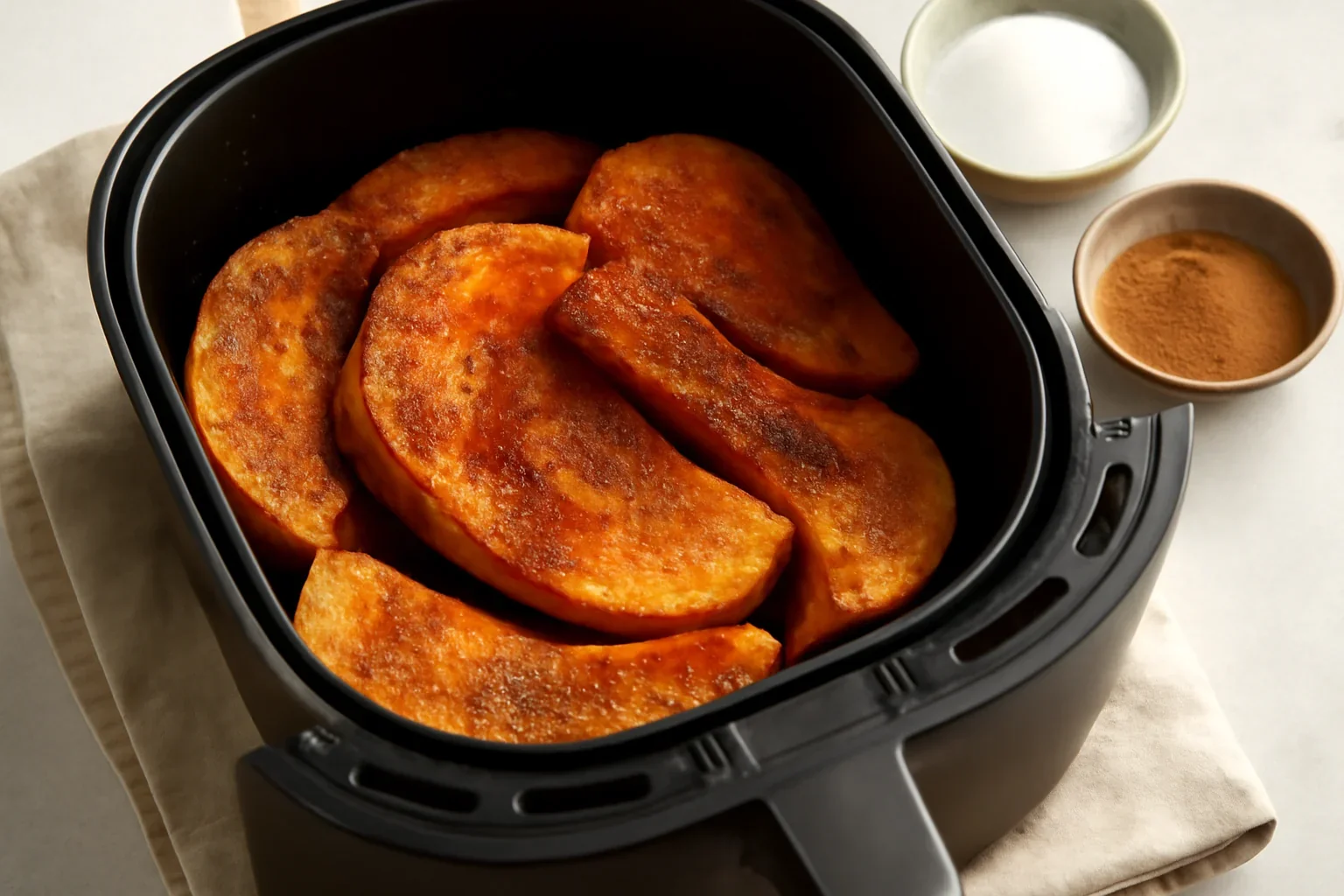 Coacerea dovleacului la air fryer – rețeta de dovleac copt la friteuza cu aer cald