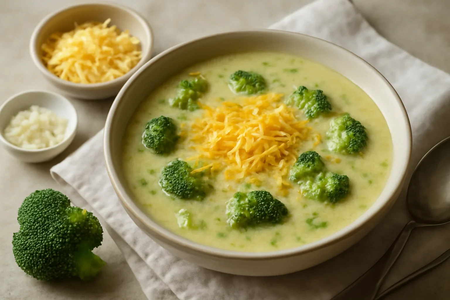 Supa de broccoli cu cascaval