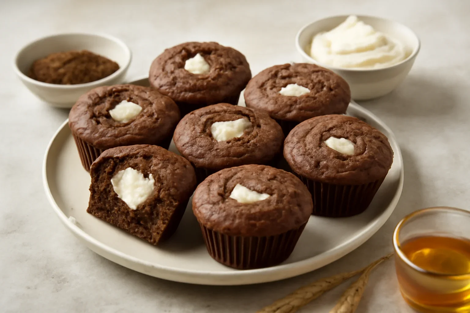 Muffins cu ciocolată și umplutură